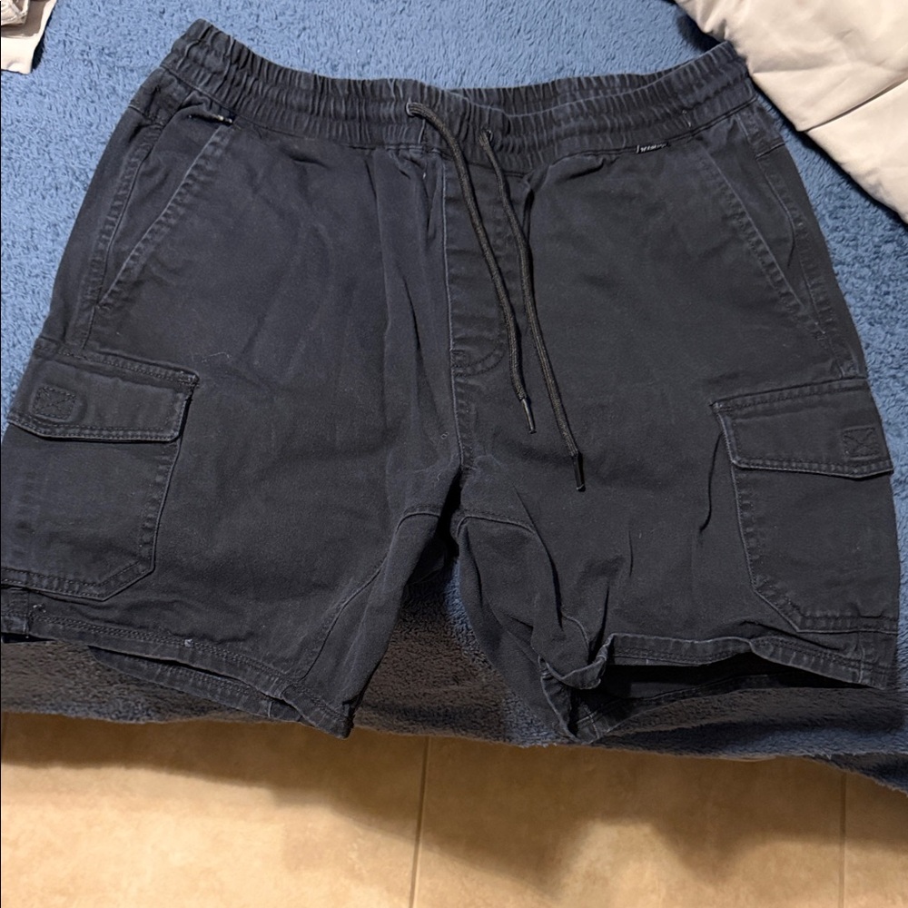 Black Hurley cargo shorts